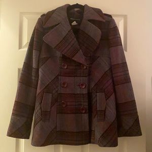 Victoria’s Secret Vintage Moda Plaid Peacoat